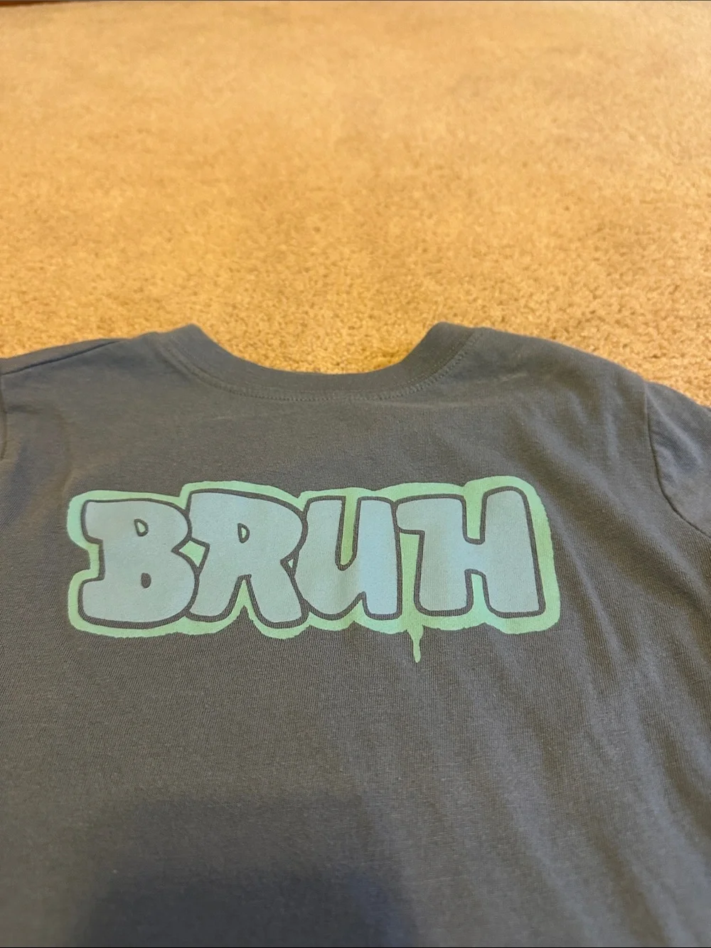 OshKosh B'gosh Blue Tee with 'BRUH' Graphic